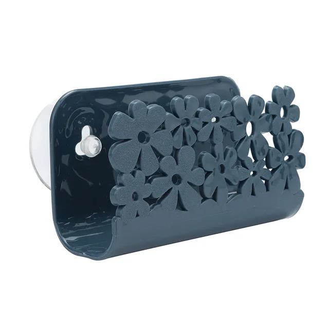 K448 Kitchen Bathroom Sponges Holder Drying Rack Toilet Sink Suction Rack Suction Cup Dish Cloths Holder Scrubbers Soap Storage