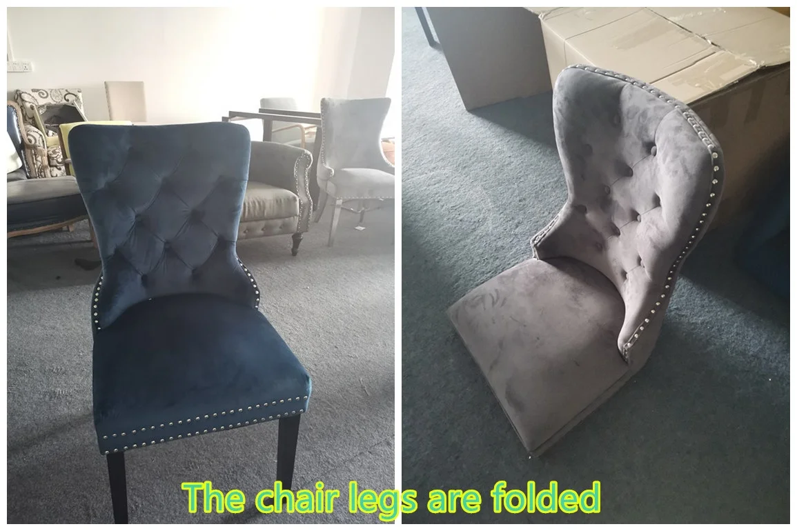 Новый дизайн, стул от поставщика, стул с пуговицами, роскошные обеденные стулья из твердого бархатного дерева в скандинавском стиле для гостиниц