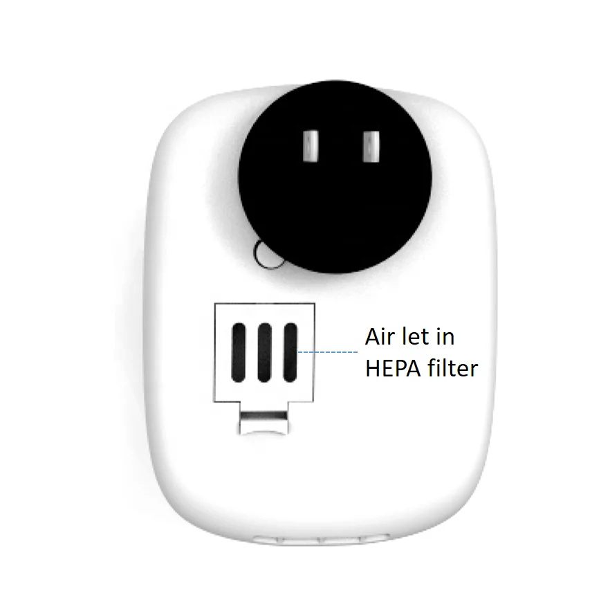Toilet kitchen with HEPA filter replaceable ozone deodorant sterilizer wall plug suitable for 110 220V voltage 1W low energy consumption.png