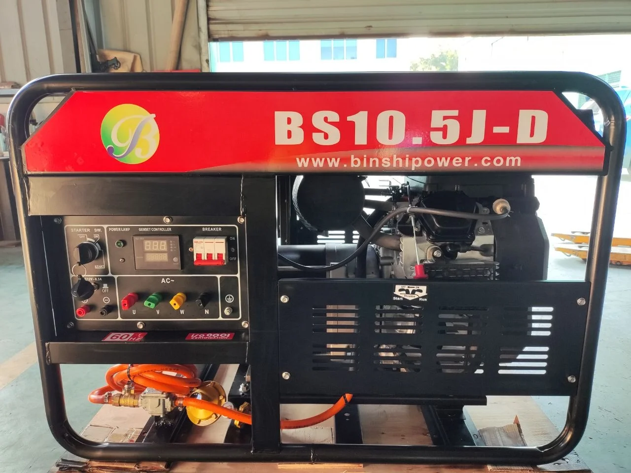 Open Frame 10KW 11KW 12KW Single 3 Phase Gas Engine Generator Set LPG Propane NG Dual Fuel Portable Gas Generator 10-15KVA_1