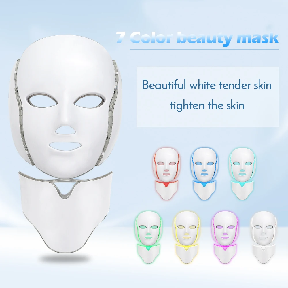 
 Фотон красоты кожи света 7 видов цветов LED маска терапия  