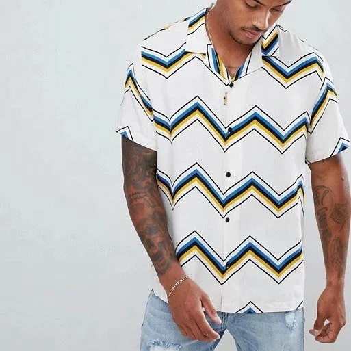 Мужская Летняя Пользовательский логотип джентльмен короткий рукав Бакс рубашка Гавайский смокинг печатные рубашки Цветочные стильные рубашки для мужчин