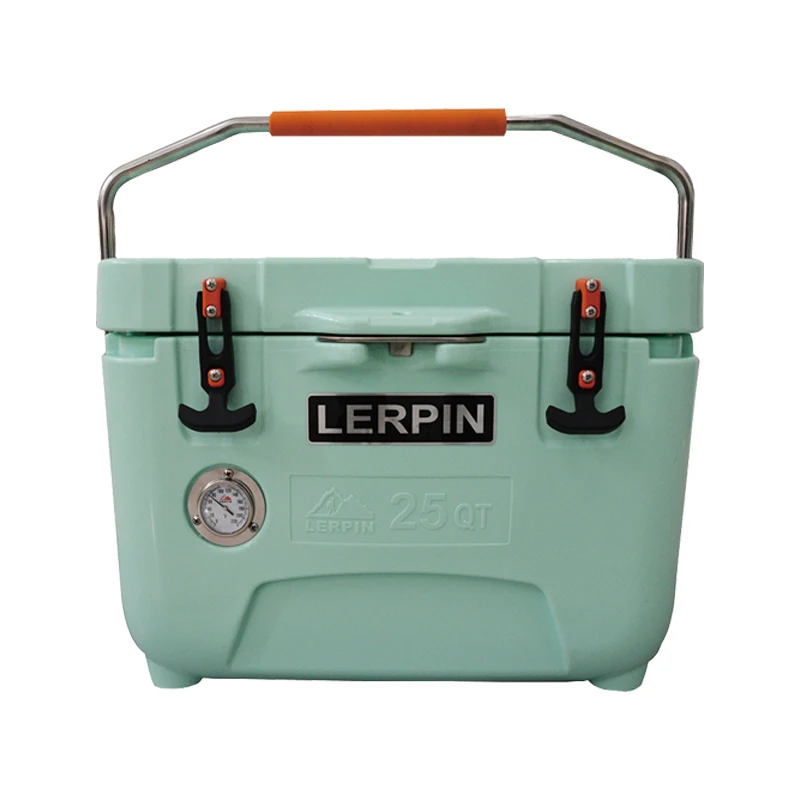 LERPIN -25QT-C 25 QT водонепроницаемый жесткий вращающийся lldpe изолированный портативный охладитель для кемпинга, барбекю, рыбалки