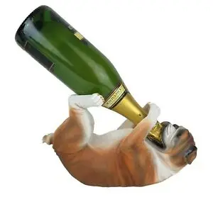 Подставка для винных бутылок из полимерной смолы в форме собаки, оптом