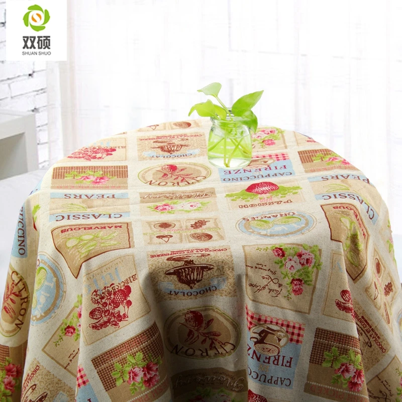 
Винтажная хлопчатобумажная ткань в британском стиле с цветами и фруктами, украшение для дома «сделай сам» 