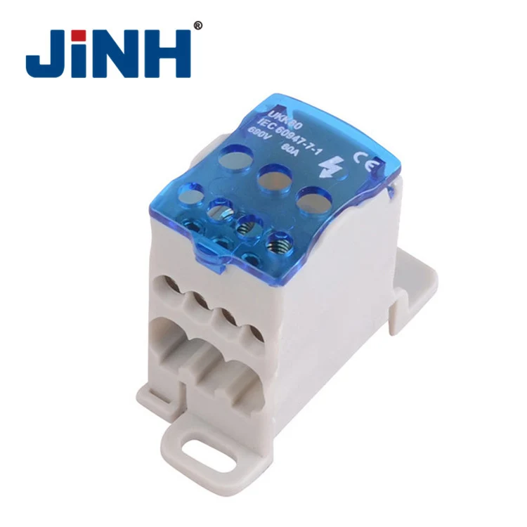 
JINH серия JHUKK Высококачественная Din-рейка, однополярная водонепроницаемая распределительная коробка 
