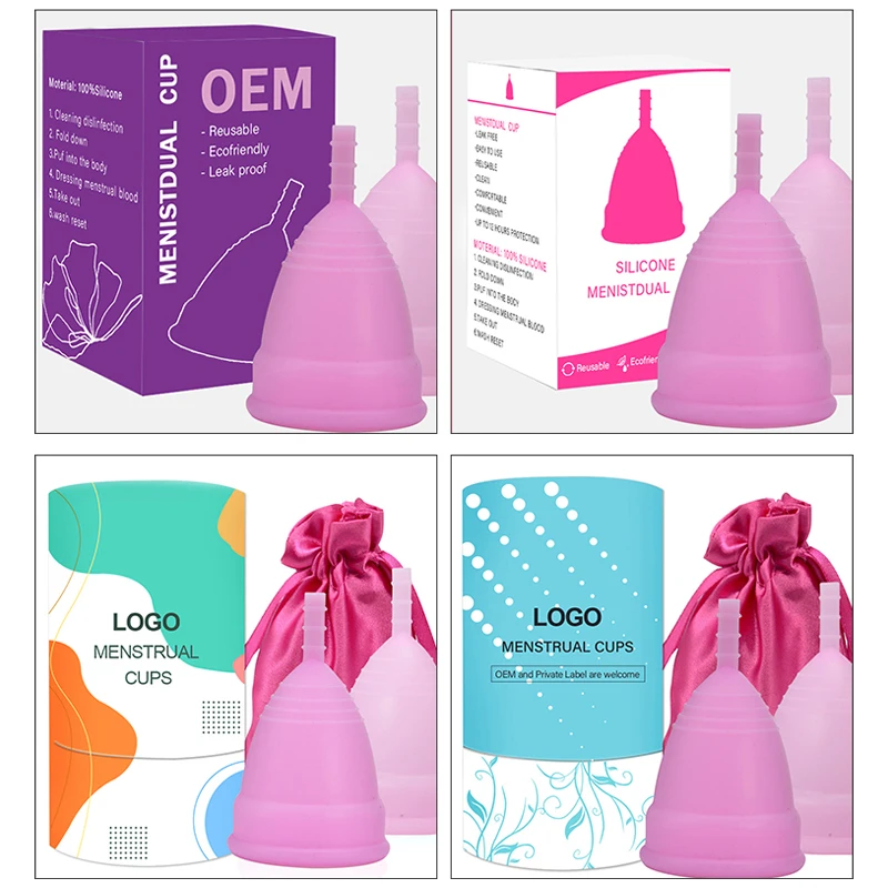 Лидер продаж, набор многоразовых менструальных чашек copa, упаковочная коробка для хранения, 100% диск из медицинского силикона для женщин в период, оптовая продажа