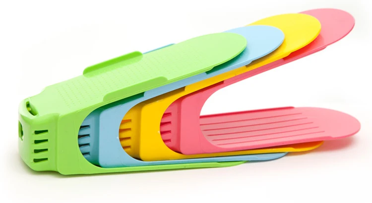 2022 Durable Adjustable Shoe Organizer Footwear Support Slot Space Saving Cabinet Closet Stand Shoes Storage Rack Shoebox