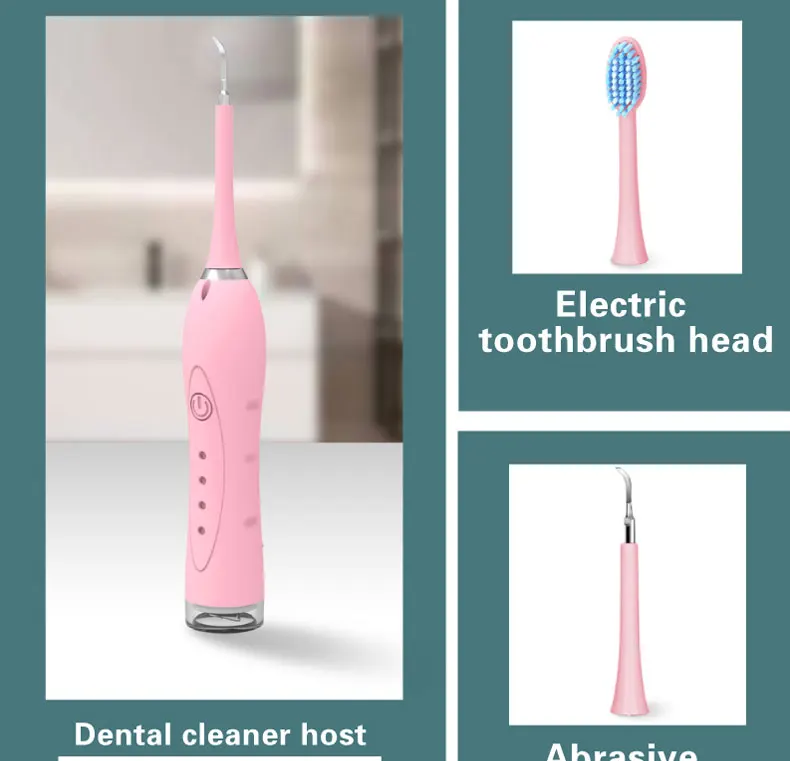 
 4 в 1 электрическая зубная щетка зубной камень жидкость для снятия Sonic зубная щётка для зубного камня светодиодный набор для чистки зубов с зеркалом  