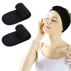 Пользовательский роскошный модный женский OEM экологичный угольный бамбуковый спа Макияж для лица хлопковая повязка на голову