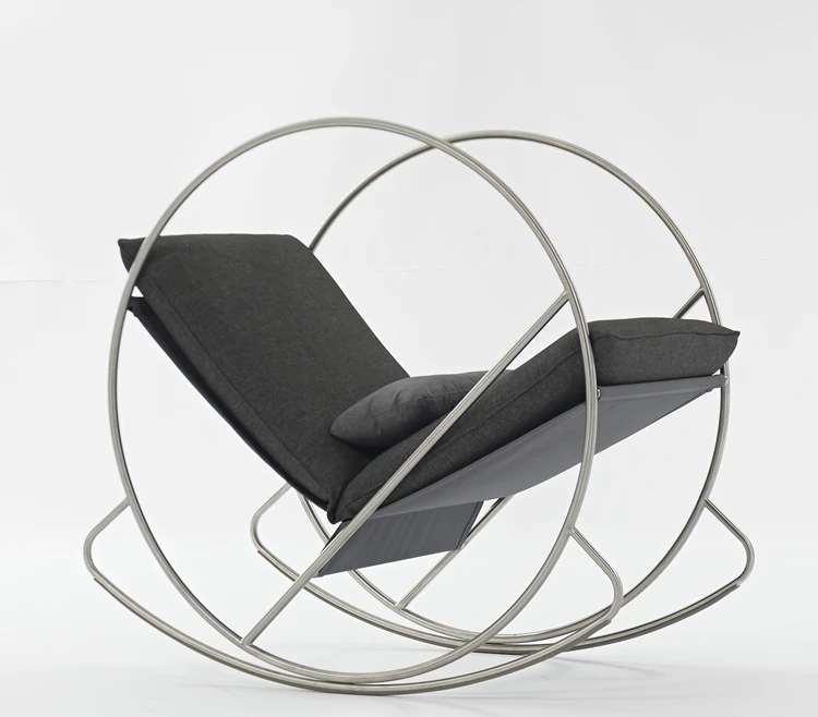 2021 Tctd новый дизайн уличная мебель для патио серый современный металл расслабляющие часы-качалка, дизайнерская мебель