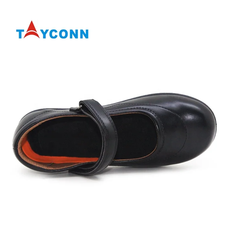 
Удобная Легкая черная школьная обувь для девочек на заказ с ремешком-пряжкой и стелькой из пены с эффектом памяти 
