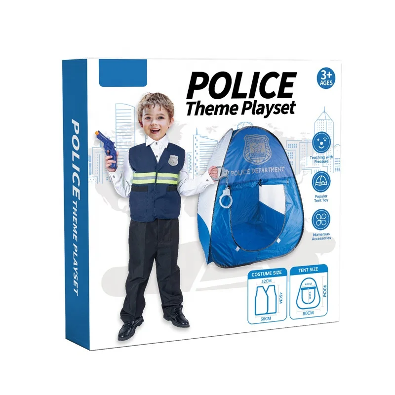 Детские полицейские тематические палатки оптом, игровой набор для детей