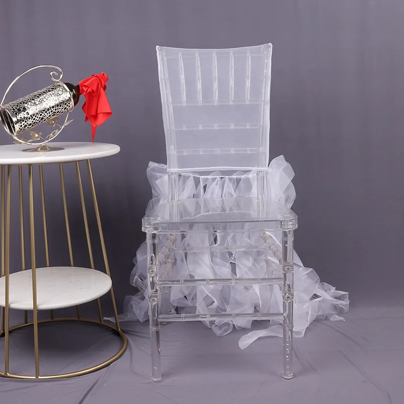 
 Необычные элегантные свадебные стул украшения шифон стульев фигурные ивы стул створки капота  