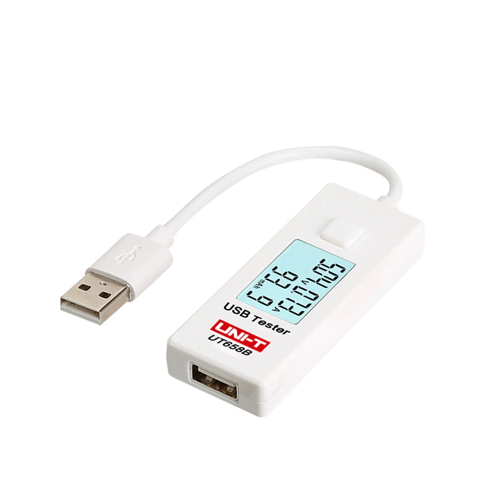 
USB-тестер UNI-T UT658B, цифровой usb-тестер напряжения и тока 