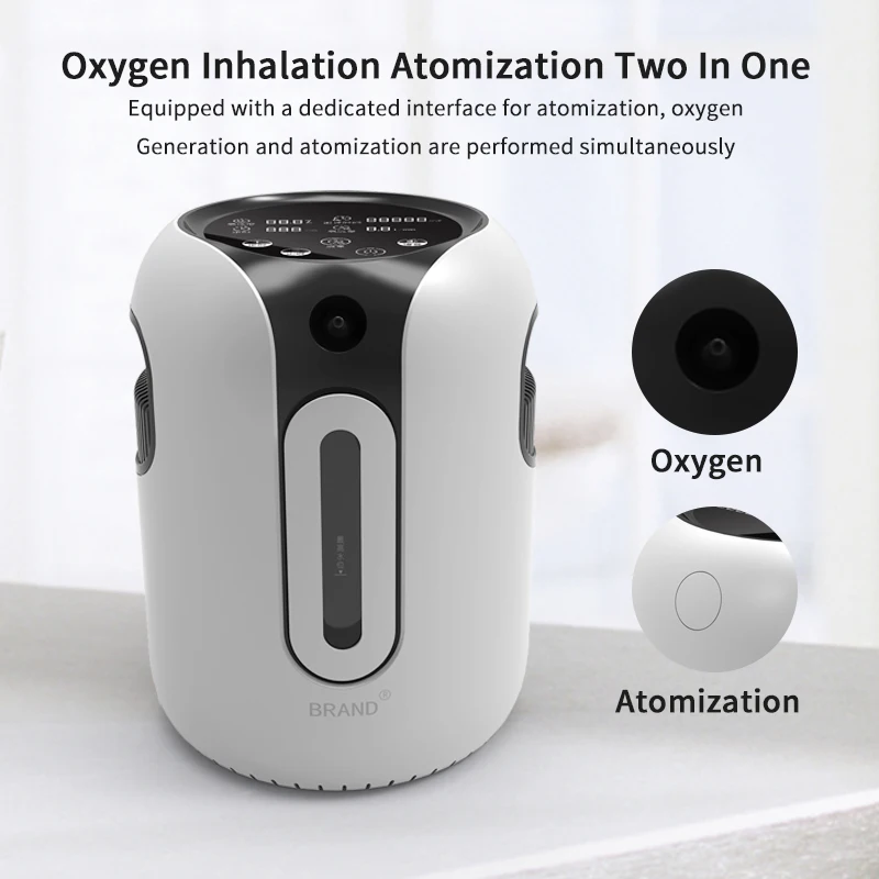 Медицинское Производство кислорода, установка для производства газа, генератор кислорода на 7 л для дыхания, домашний кислородный концентратор