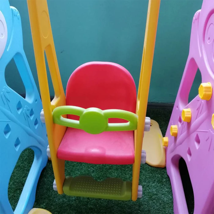 
Детская домашняя игровая площадка, декоративные пластиковые качели и горки 