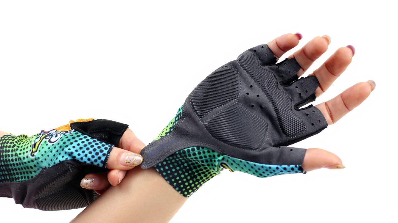 Противоударные дышащие велосипедные противоскользящие спортивные перчатки для велоспорта без пальцев унисекс
