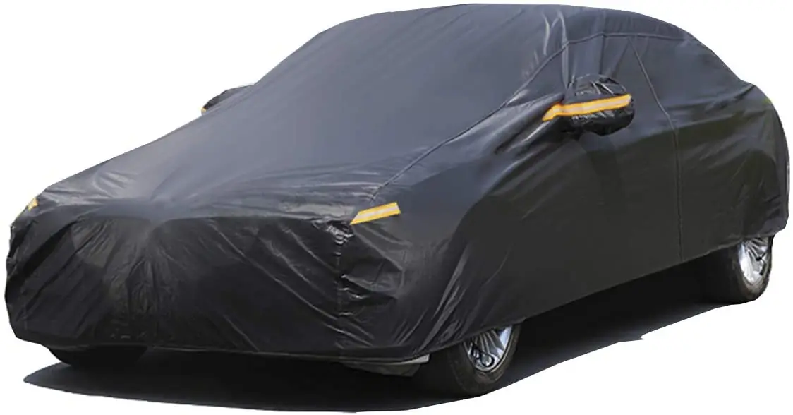 All Weather Upgraded UV Protection Sedan Cover Universal Fit Outdoor Full Car Cover