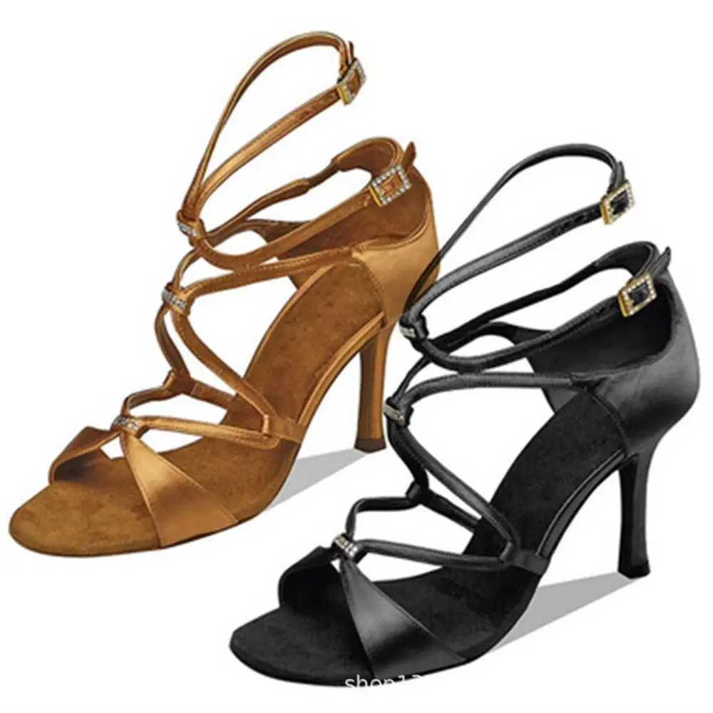 
 8600213 2019 Новое поступление 2 вида цветов модные удобные танцевальные женские туфли на плоской подошве для бальных танцев сальса, латинское танго, обувь  