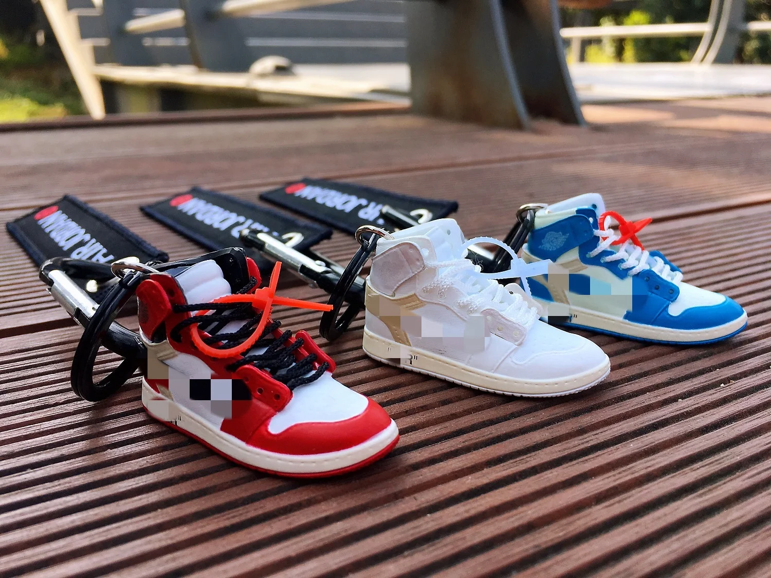 
 Pvc Mini 3d Air Jordan 1 4 Yeezy Shoes Llaveros Basketball Sneaker Keychain With Box  