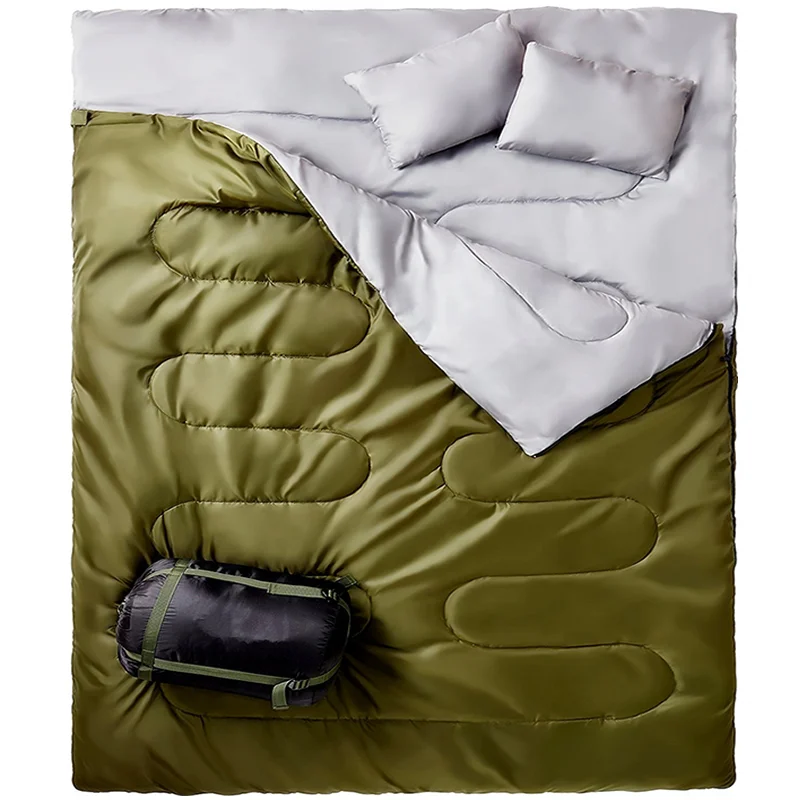 
Двойной спальный мешок для походов, кемпинга или пеших прогулок, Королевский размер XL! 