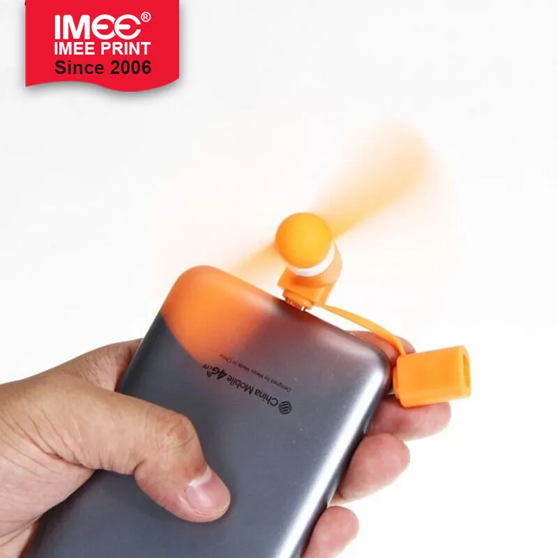 
IMEE логотип на заказ 3 в 1 8 Pin USB Освещение Портативная зарядка Пользовательский логотип мини-вентилятор для сотового телефона 