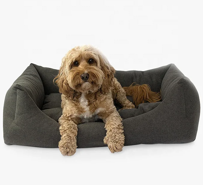 
Роскошная моющаяся и съемная кровать для собак, удобная кровать для сна для собак 