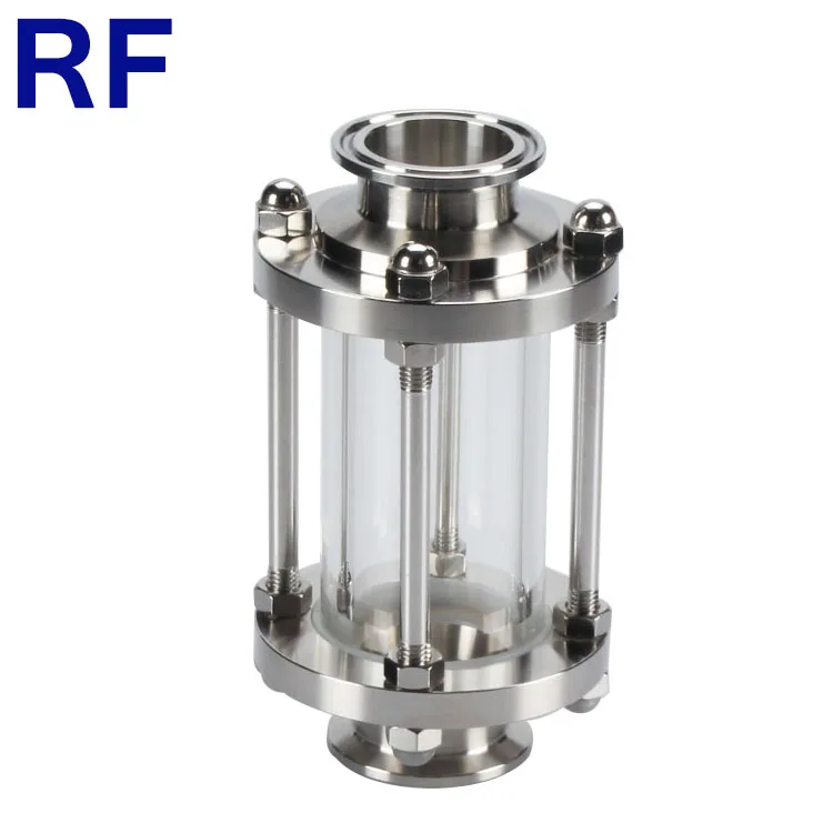
RF санитарная нержавеющая сталь 304 316L тройной зажим прямой трубчатый Смотровое стекло 