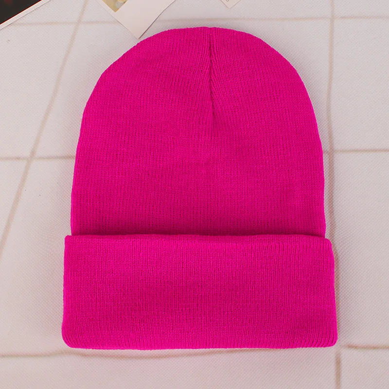 
Зимняя пустая вязаная шапка-бини с логотипом на заказ, с атласной подкладкой 