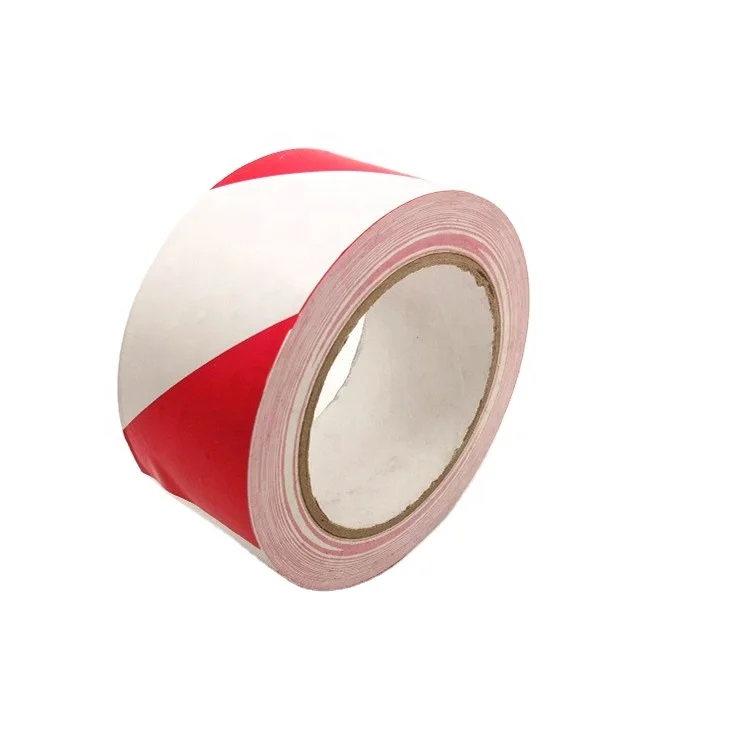 Красная, белая или желтая лента, цветная ПВХ лента для маркировки пола, предупреждающая лента