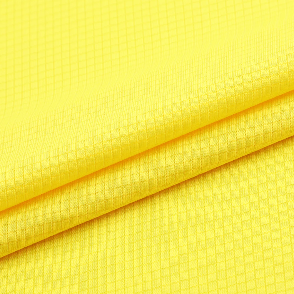 100% Полиэстеровая трикотажная сетчатая ткань для спортивных брюк с защитой от влаги