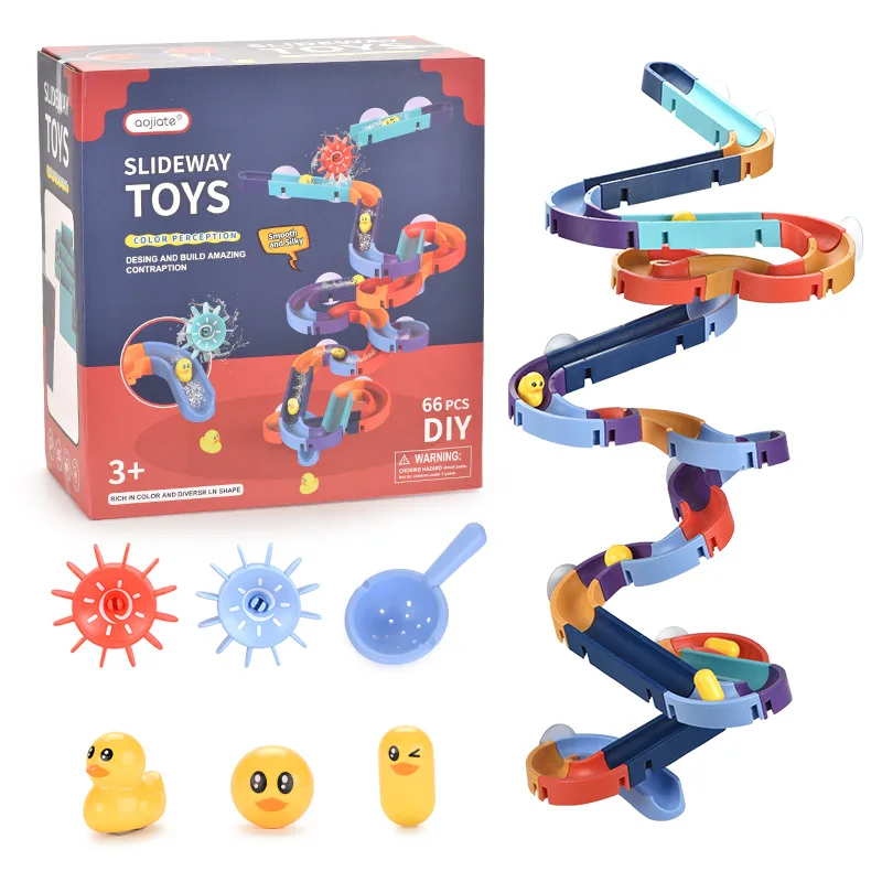 Детские Игрушки для ванны набор игрушек для ванны водная горка с уткой
