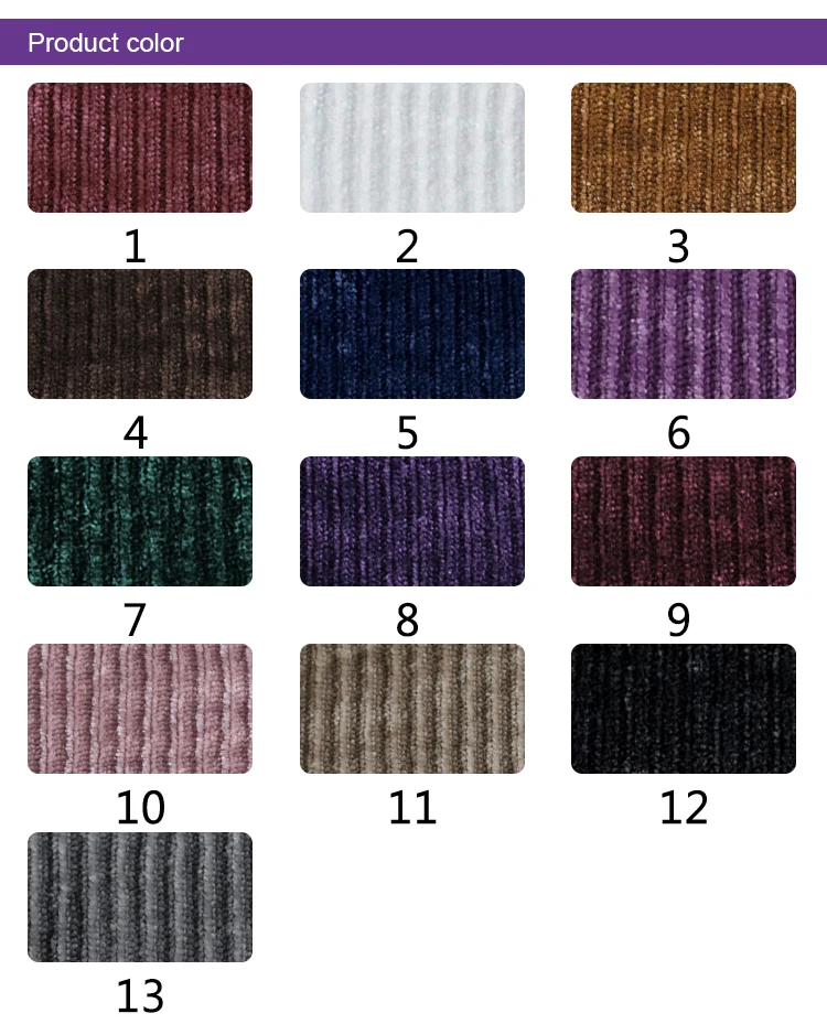 
 9172 # Полиэстер 100% 1X1 синель осенний и зимний свитер tejidos Текстиль  