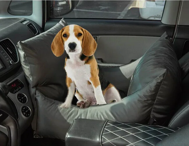 Роскошное автомобильное сиденье для собак усилитель питомцев водонепроницаемая дорожная кровать безопасная переноска с