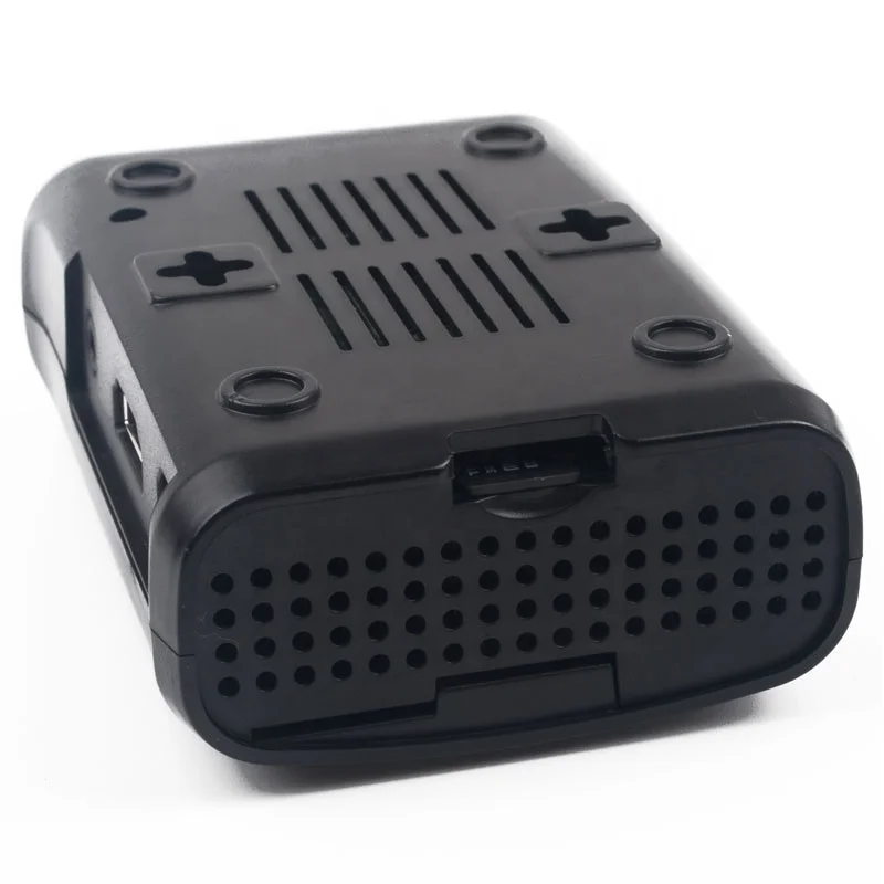 Raspberry Pi 3 черный пластик ABS корпус коробки с Вентилятор охлаждения