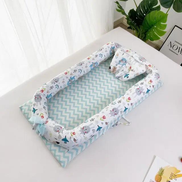 Экологичная детская кроватка Happyflute, детская кроватка для сна, переносная кроватка для новорожденных