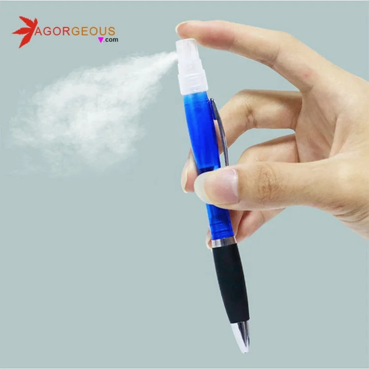 Новое поступление 2021, пластиковая роскошная черная ручка с духами, шариковая ручка с распылителем 10 мл, оптовая продажа, цветные шариковые ручки с индивидуальным логотипом