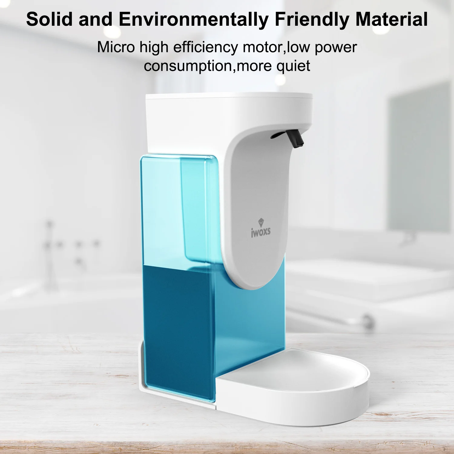 
 800ML ABS PP Hotel soap dispenser Private Model odm design liquid soap dispenser automatic kitchen soap dispenser  