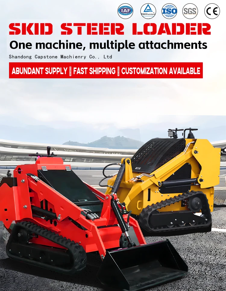 remote control multifunctional mini loader skid steer for sale