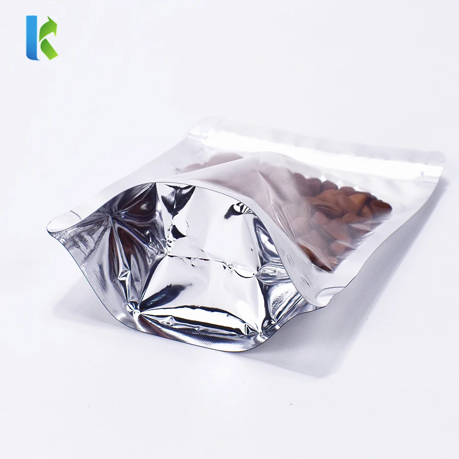 Китайский Поставщик Ламинированные фольгированные пакеты стоьте вверх мешок алюминиевой фольги мешок упаковки еды с молнией