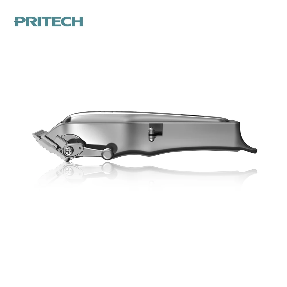 
 PRITECH полный корпус металлический корпус ЖК-дисплей профессиональный салон аккумуляторная электрическая машинка для стрижки волос  