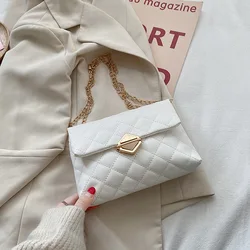 2021 дешевый кожаный женский кошелек через плечо, новая модная ромбовидная сумка на цепочке, сумка-мессенджер на плечо, мини сумка через плечо