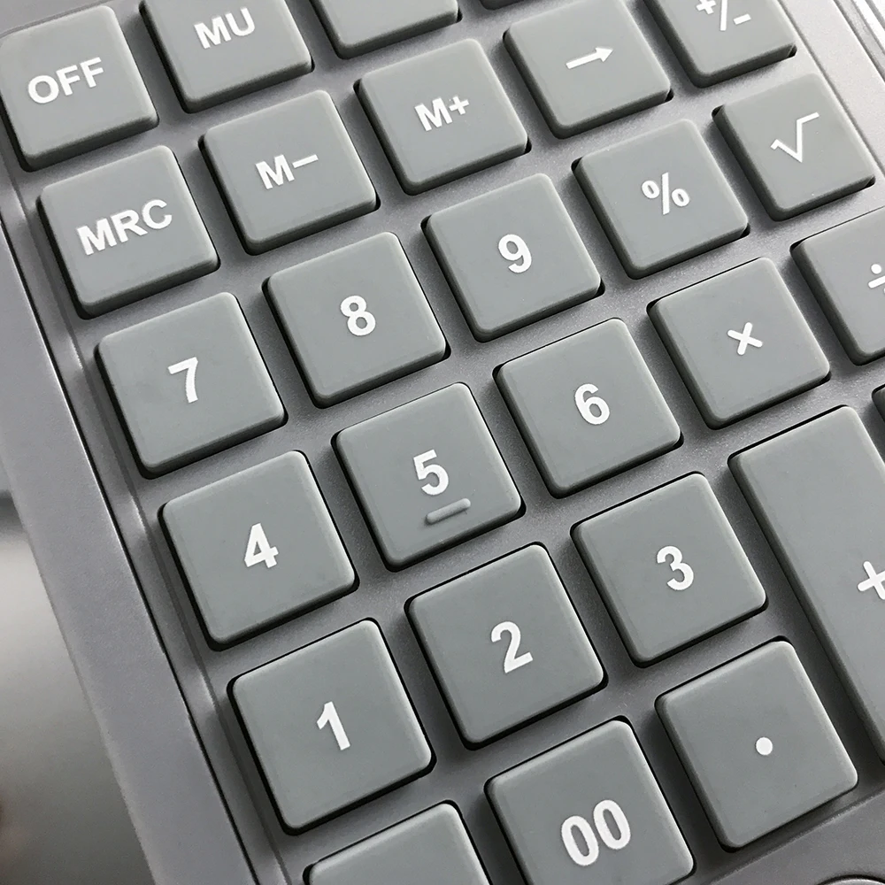 
Handheld Calculator Portable with Tablet LCD Display Sensitive Button Standard Function Desktop Calculator 12 Digit Black Grey 