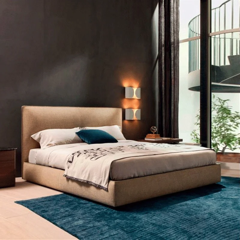 Мягкая платформа, рама для кровати, матрас, основание, деревянная подставка, светло-серая мебель для спальни