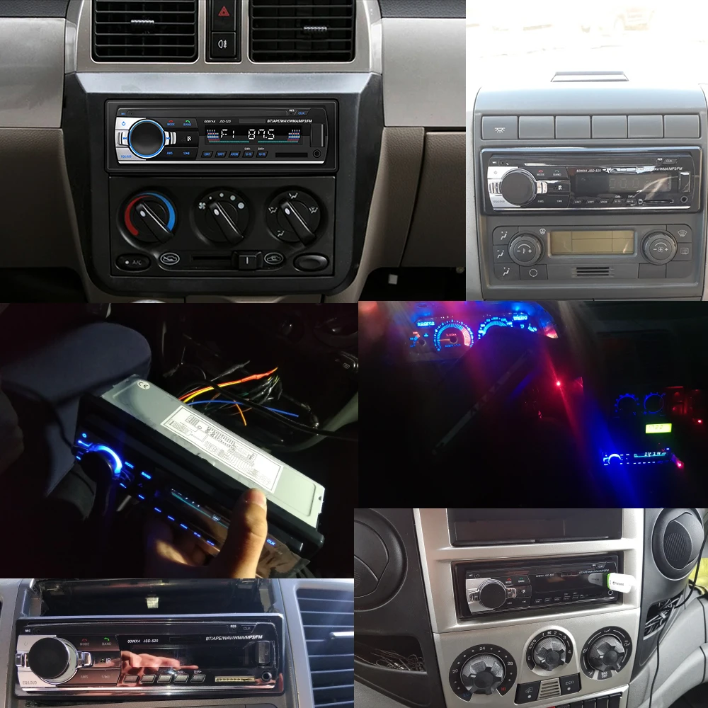 
12 В BT V2.0 USB/SD/AUX автомобильный mp3-радиоприемник, автомобильный стерео аудио плеер MMC сабвуфер, автомобильный 1Din FM-приемник, Авторадио 