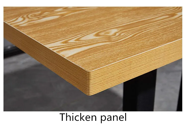 Столовый обеденный стол для сотрудников обеденный стол деревянный обеденный стол с металлической основой