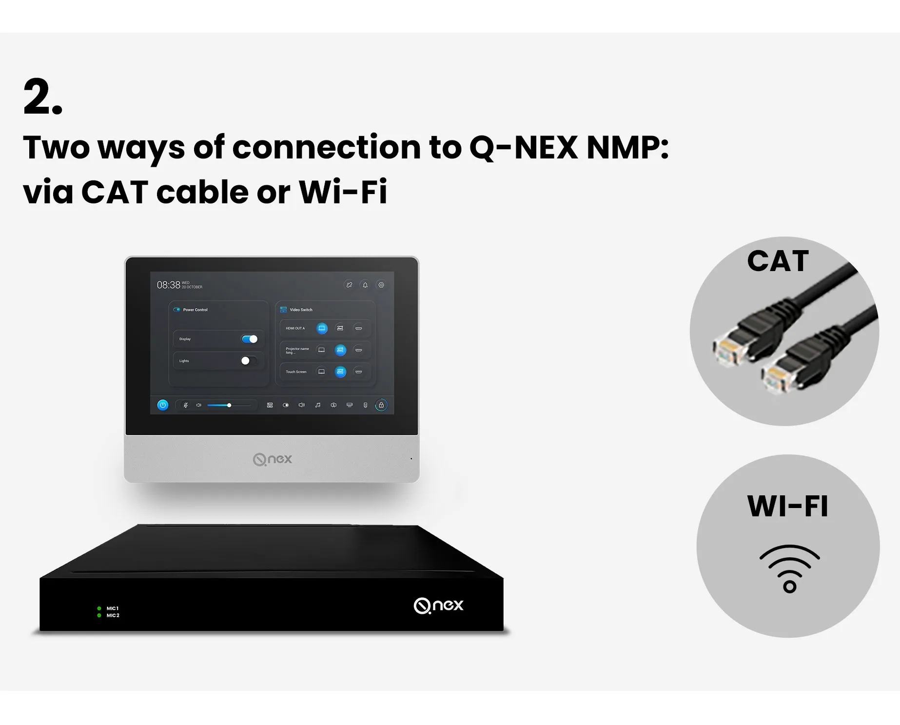 Q-NEX AV Matrix Switch Classroom Controller For Smart Campus