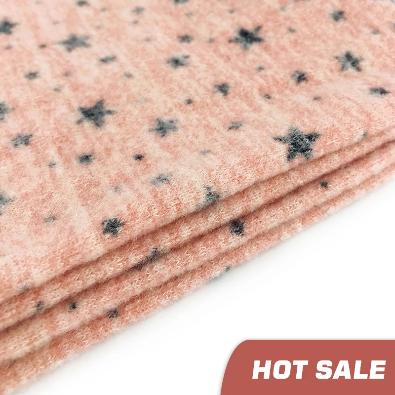 
 Дешевая однотонная трикотажная ткань для свитеров, 53% полиэстер, 43% вискоза, 4% спандекс  