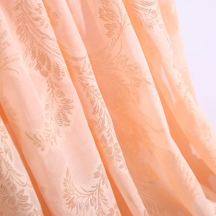 
 Популярная модная оранжевая шелковая смешанная ткань из вискозы для юбки 12 момме  